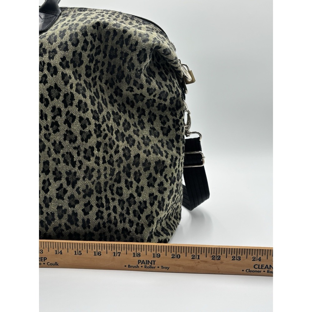 Diane Von Furstenberg Large Leopard Carry On Duffle weekender bag - Picture 7 of 9